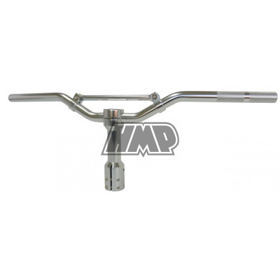 Guiador 22 mm alumínio scooter cinzento com espigão